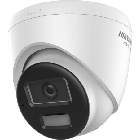 Cámara IP turret HiWatch HWI-T260HA-LUF/SL - 6 MP, luz híbrida, audio bidireccional, PoE