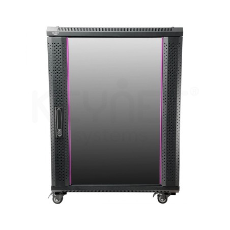 Rack de pared/suelo High Qaulity de 19", 18U, F600 / AN 600 / AL 905mm, carga 60kg, Montado