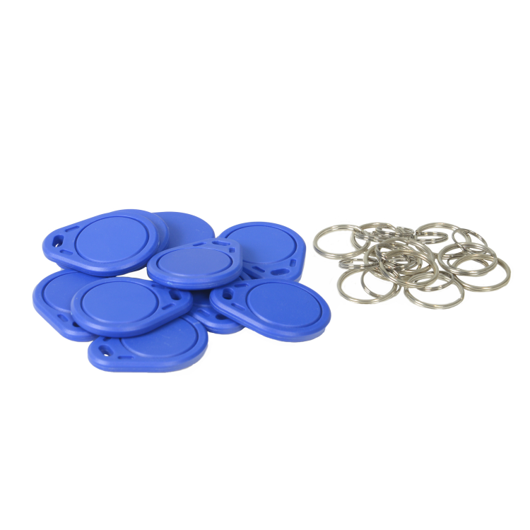 Llavero TAG de proxmidad Mifare 13.56Mhz. Color azul. Reescribible