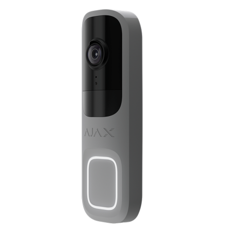 Vídeo timbre AJAX DOORBELL GREY - Cámara 4MP, con IA, Wi-Fi 2.4Ghz, visión nocturna, audio HD, app móvil Vídeo timbre AJAX DOORBELL GREY - Cámara 4MP, con IA, Wi-Fi 2.4Ghz, visión nocturna, audio HD, app móvil