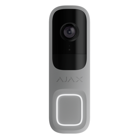 Vídeo timbre AJAX DOORBELL GREY - Cámara 4MP, con IA, Wi-Fi 2.4Ghz, visión nocturna, audio HD, app móvil Vídeo timbre AJAX DOORBELL GREY - Cámara 4MP, con IA, Wi-Fi 2.4Ghz, visión nocturna, audio HD, app móvil