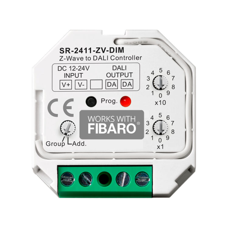 Pasarela Zwave a DALI para control Dimmer y regulador fuentes lumínica.