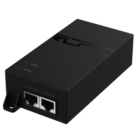 Inyector POE 10/100/1000/2500 802.3bt. 56V, 60W, 1.08A