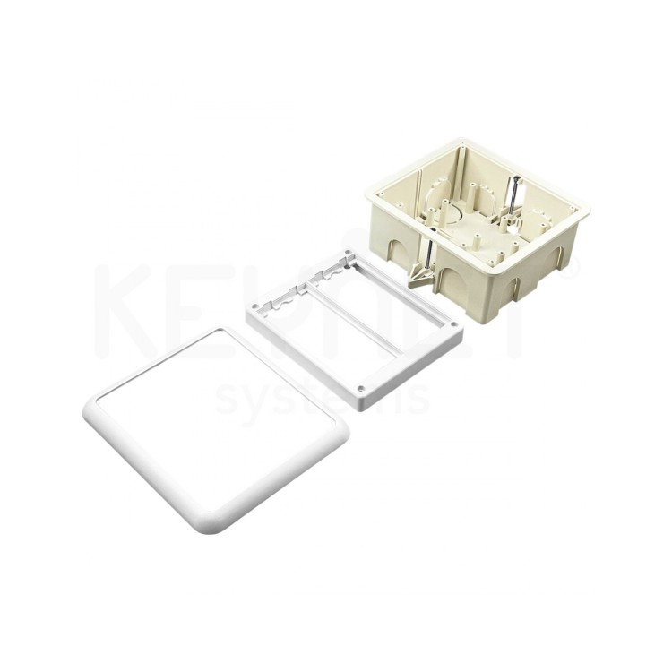 Caja mecanismo completa empotrar 2 modulos (4 elementos 45X45)