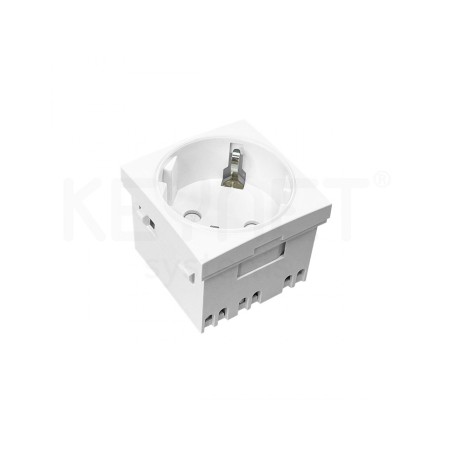 Schuko (DIN) eléctrico simple blanco
