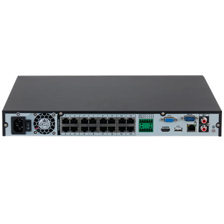 NVR Dahua NVR4216-16P-4KS3 - 16 canales, 16 PoE, 2 HDD, 12 MP, SMD Plus