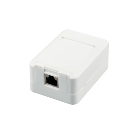 Roseta de superficie individual Cat6 con keystone