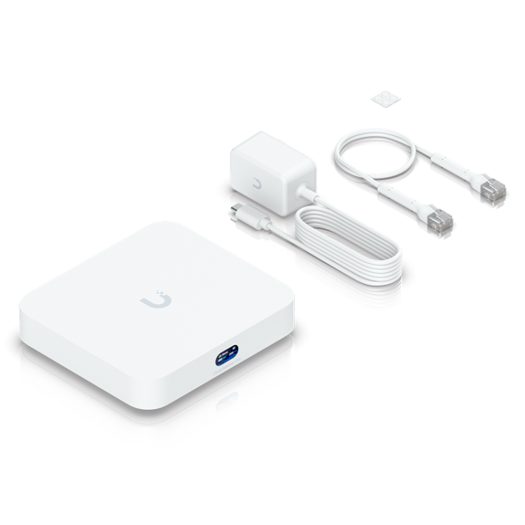 Gateway Cloud compacto con soporte para más de 30 dispositivos UniFi/más de 300 clientes, Multi-WAN