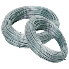 Cable de vientos de acero trenzado, 2 mm, rollos de 25 metros
