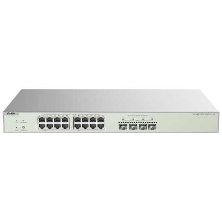Switch Gestionable L2, x16 2.5Gb PoE 370W, x4 puertos SFP+ ,para rack 19"
