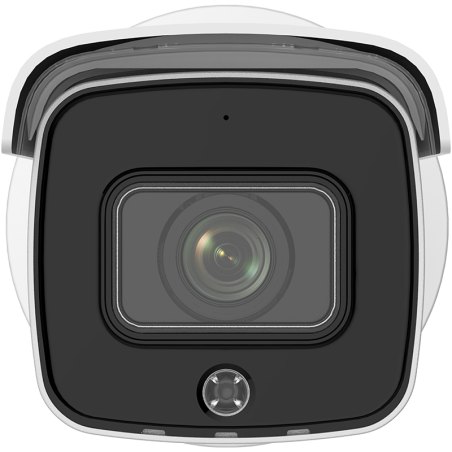 Cámara IP bullet gama PRO, 8Mpx AcuSense, IR 60mts, 2.8-12mm, H.265+, PoE802.3af. Sirena y flash. IP67