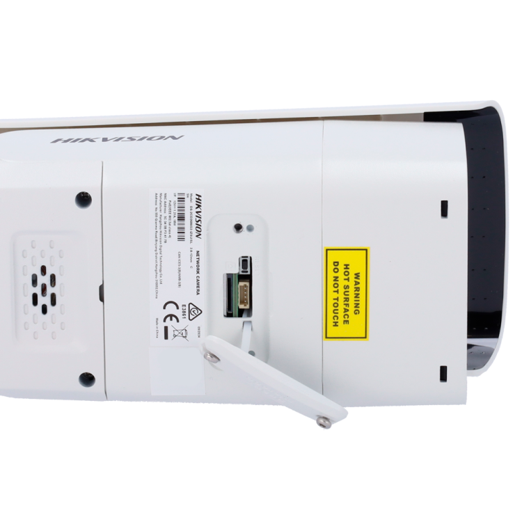 Cámara IP bullet gama PRO, 8Mpx AcuSense, IR 60mts, 2.8-12mm, H.265+, PoE802.3af. Sirena y flash. IP67