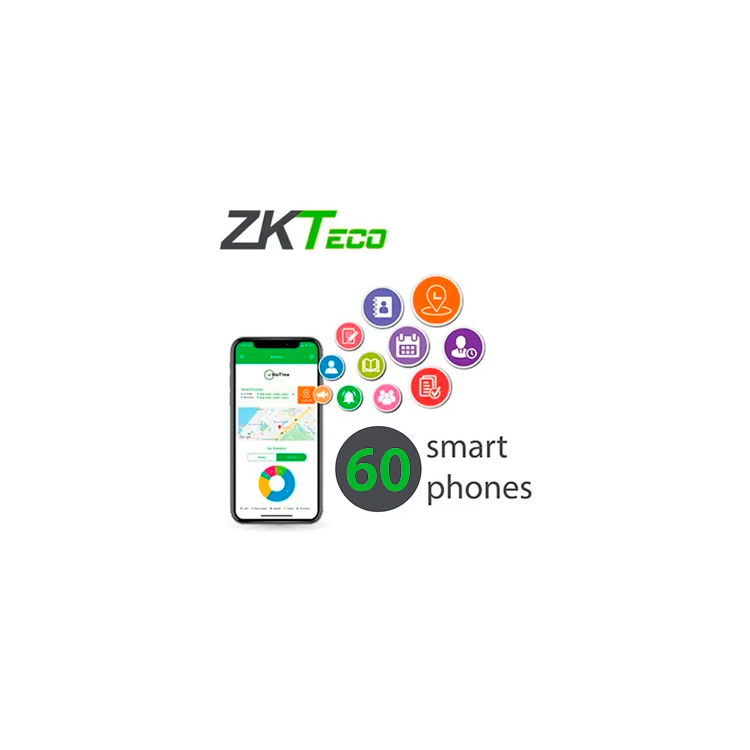 Software ZKteco ZK-BT-APP-P60 - 60 usuarios