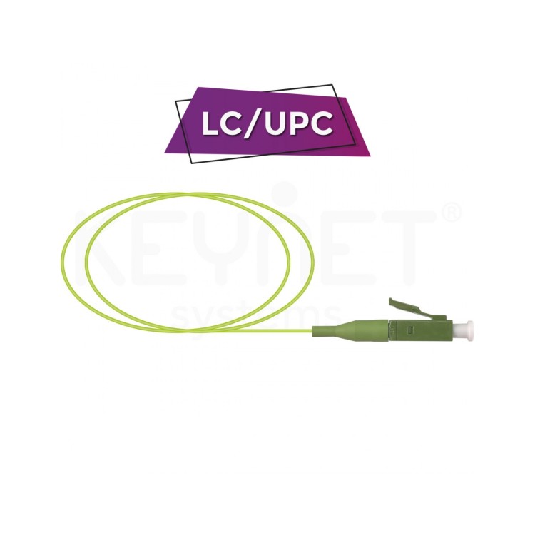 Pigtail LC/PC MM 50/125 OM5  LSZH-FR 0,9mm verde lima 1,5mt
