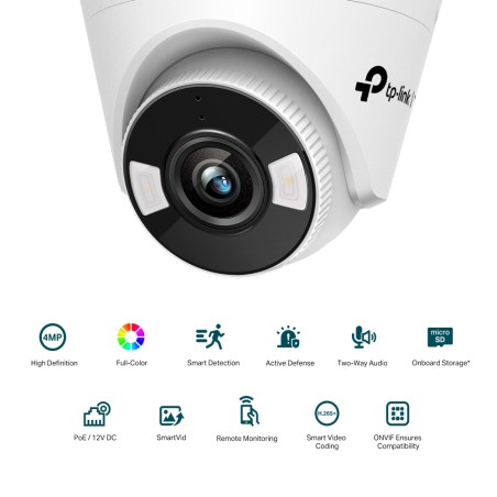 TP-Link VIGI C440 4mm: Cámara IP 4MP Full-Color con PoE y Detección