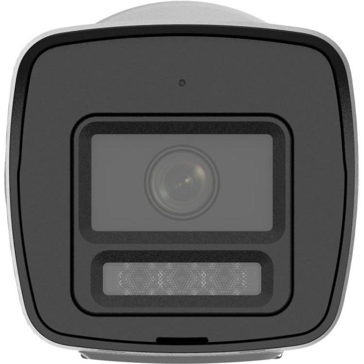 Cámara IP bullet, 4Mpx, IR 30mts, 2.8mm, H265+. PoE802,3af, IP67. Micrófono y altavoz
