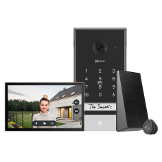 Videoportero inalámbrico EZVIZ EP7 CS-EP7-R100-1W2HTFC   2 K 3 MP, pantalla táctil 7″, solar incluido, Wi-Fi dual-band, apertur