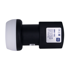 LNB satélite Single - Ganancia 60 dB, 0.2 dB ruido, LTE, doble blindaje