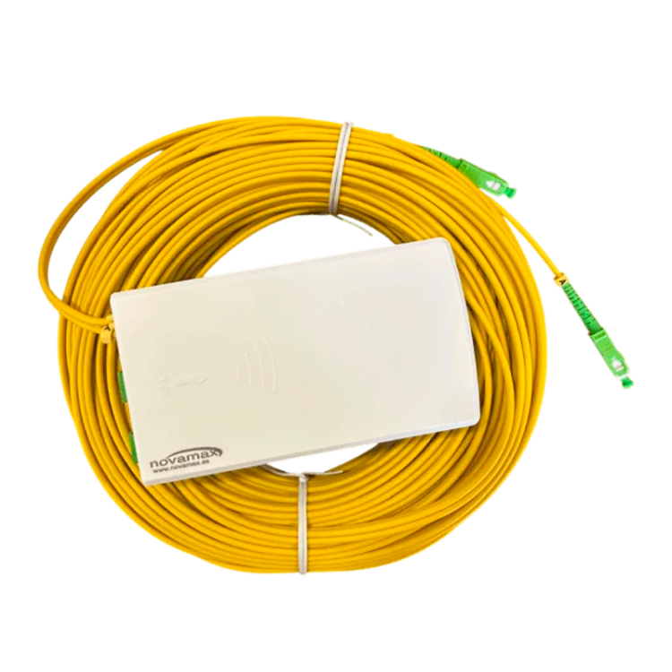 Latiguillo Duplex Monomodo, SC/APC 45mts preconectorizado con Toma (Kit Lat.DPLX)