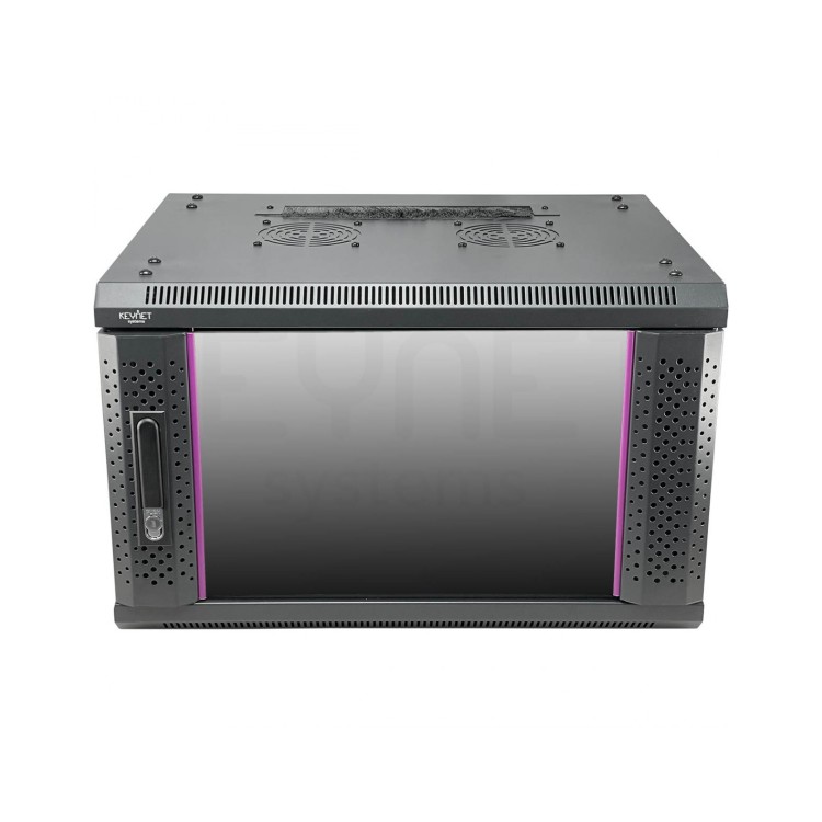 Rack de pared 19", 9U, F450 / AN600 / AL480mm, carga 60Kg, vacío. Montado