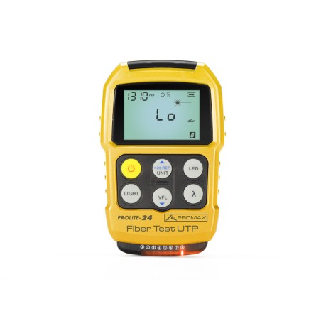 REACONDICIONADO Medidor de potencia óptica de bolsillo, con localizador visual de fallos (VLF)  y Tester de cable Ethernet