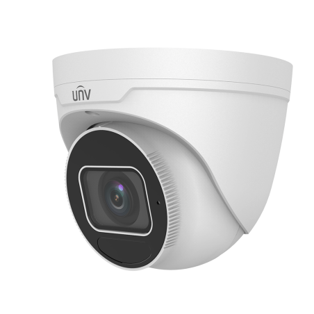 Cámara IP domo, 4Mpx, IR 40mts, lente 2.8-12mm motorizada, UltraH265, PoE802,3af, IP67