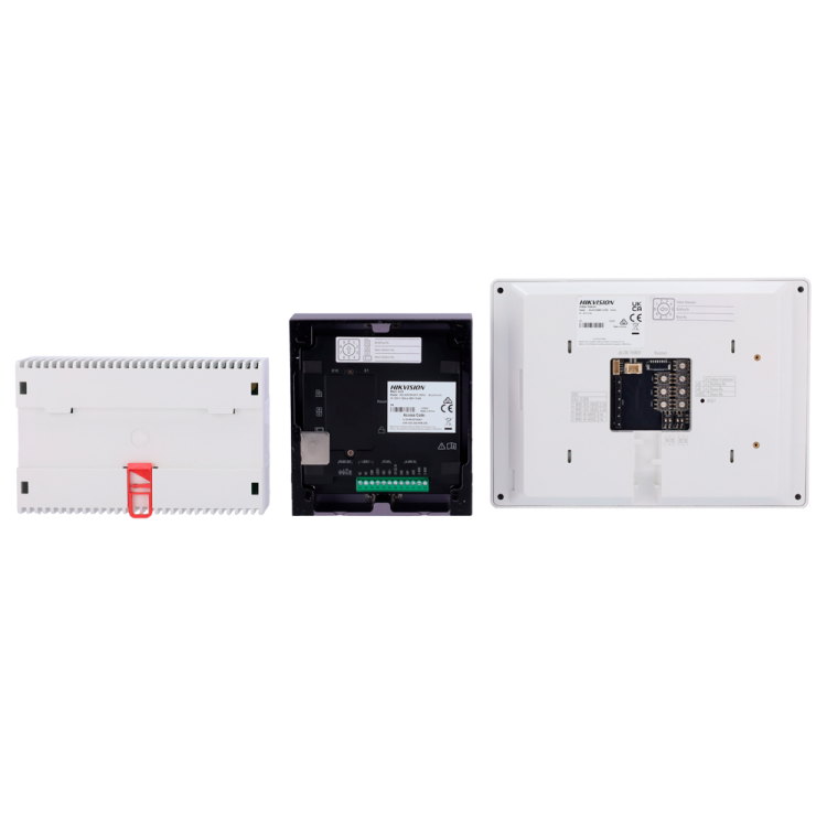 Kit videoportero 2 hilos Hikvision DS-KIS704EY - Pantalla 7", cámara 2MP, IP65, IK08, PoE. Inox