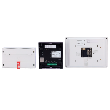 Kit videoportero 2 hilos Hikvision DS-KIS704EY - Pantalla 7", cámara 2MP, IP65, IK08, PoE. Inox