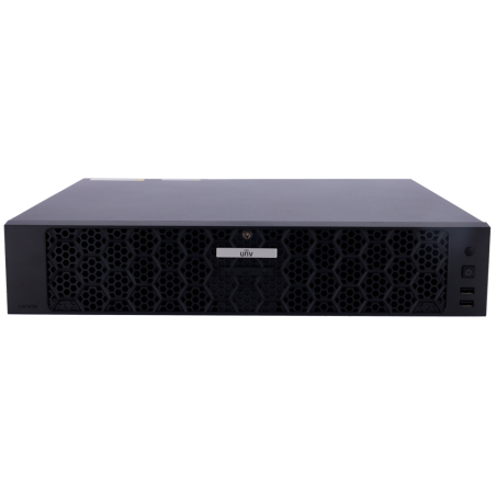 NVR 64ch IP hasta 32Mpx, 384Mbps, H.265, 8 HDD
