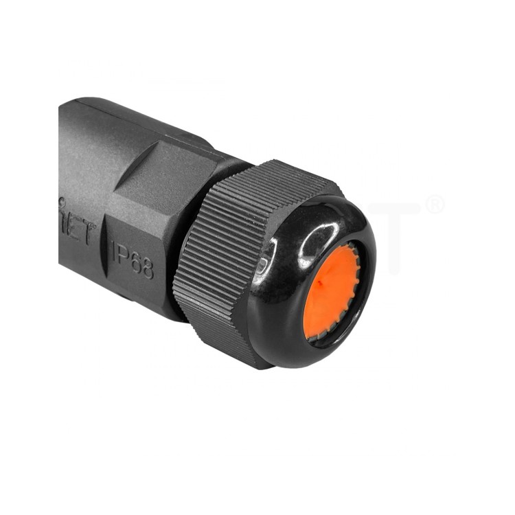 Acoplador RJ45 estanco Keynet FLC-6AF-6AF-IP68-K - Cat6A