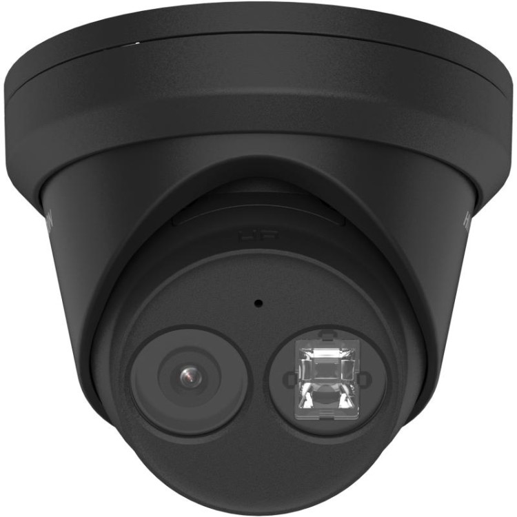 Cámara IP turret Hikvision DS-2CD2343G2-IU(2.8mm)(BLACK) - 4MP, AcuSense, micrófono, IR 30m, H.265+, PoE, IP67