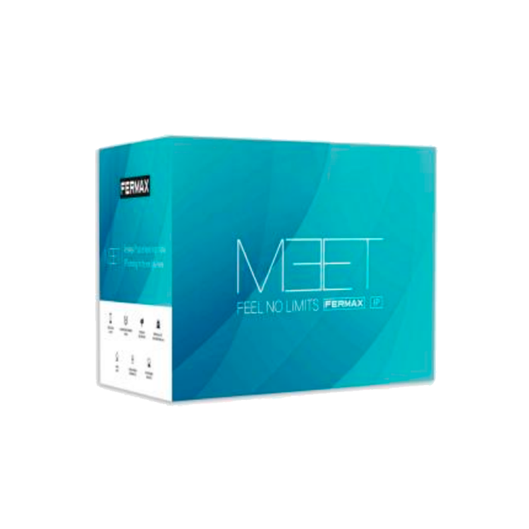 Kit videoportero IP Fermax 1507 - Pantalla 10 pulgadas color negro, placa Milo, 1 línea, tecnología MEET IP. P2P