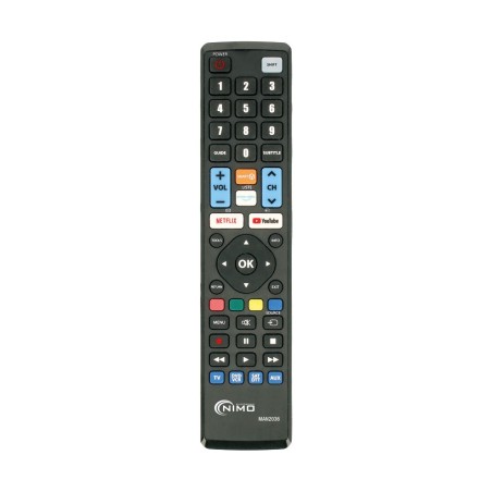 Mando a distancia Nimo MAN2036, programable universal 4 en1. Negro