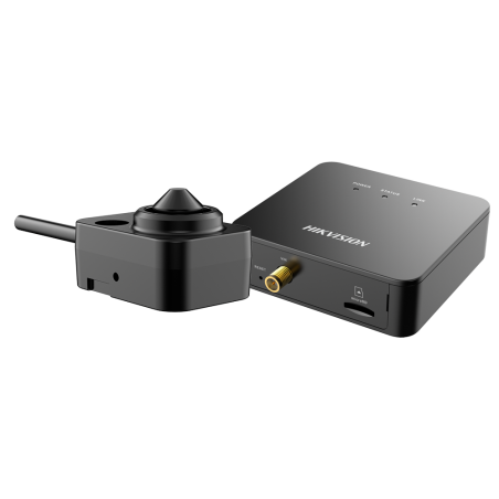 Minicámara IP pinhole Hikvision DS-2CD6425G1-20(2.8mm)2m - 2MP, WDR 120dB, PoE, audio/alarmas, microSD