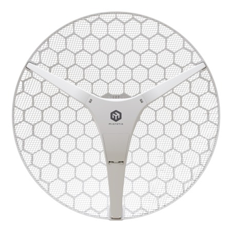 REACONDICIONADO |  CPE MikroTik LHG XL 5 ax - Wi-Fi 6, 27 dBi, PoE, exterior, enlaces hasta 30km. LHG-5axD-XL