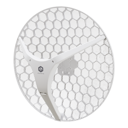 REACONDICIONADO |  CPE MikroTik LHG XL 5 ax - Wi-Fi 6, 27 dBi, PoE, exterior, enlaces hasta 30km. LHG-5axD-XL