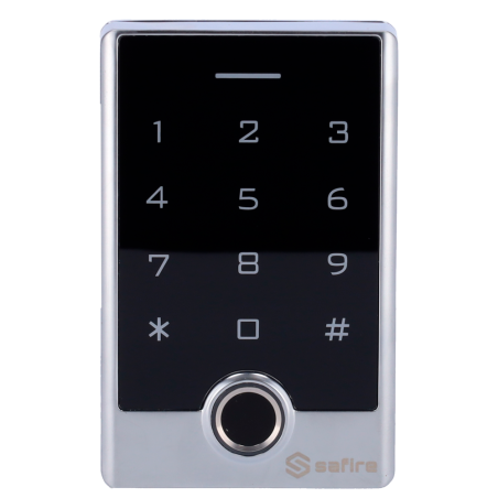 Control de acceso Safire SF-AC122-F-WIFI - huella, tarjeta EM, PIN, WiFi, APP Tuya, IP68