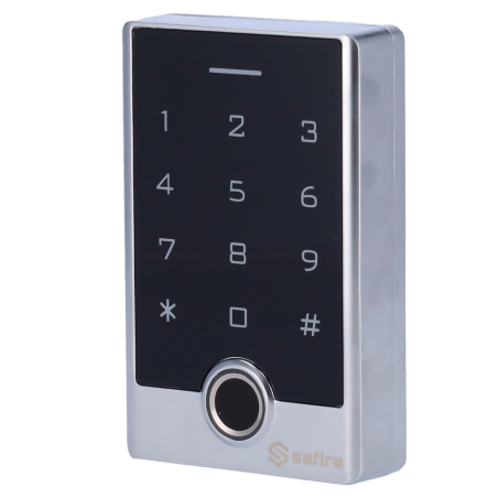 Control de acceso Safire SF-AC122-F-WIFI - huella, tarjeta EM, PIN, WiFi, APP Tuya, IP68