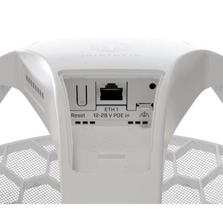 REACONDICIONADO CPE MikroTik LHG 5 ax - Wi-Fi 6, 24.5 dBi, PoE, largo alcance, exterior. LHG-5axD