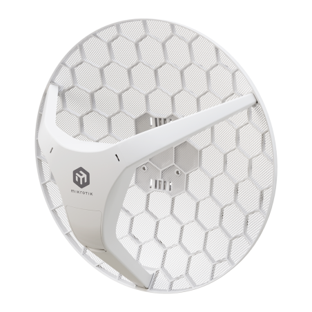 REACONDICIONADO CPE MikroTik LHG 5 ax - Wi-Fi 6, 24.5 dBi, PoE, largo alcance, exterior. LHG-5axD