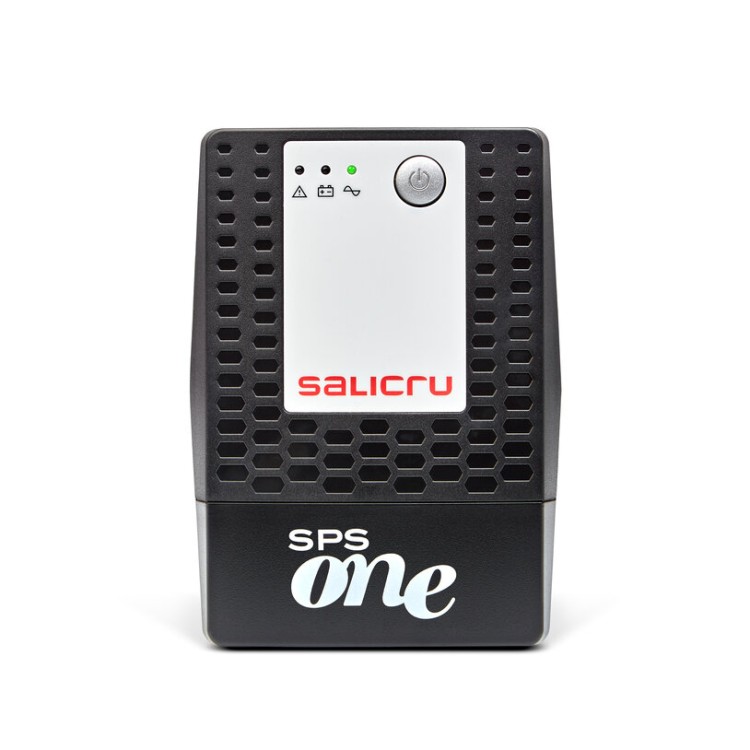 SAI Salicru SPS ONE 900VA - 480W, Line-interactive, 2x baterías 12V/9Ah, AVR, USB, Schuko, Negro
