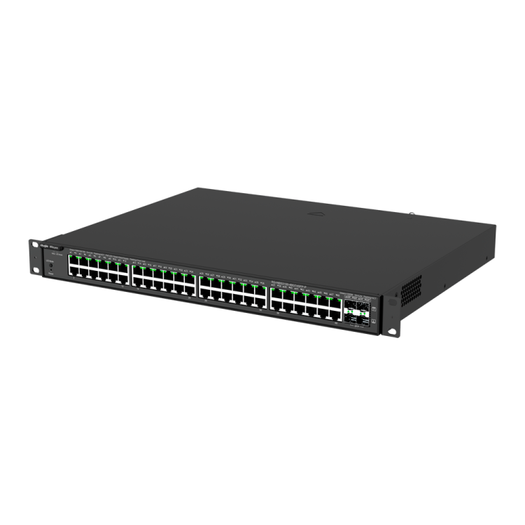 Switch PoE+ Reyee RG-NBS3100-48GT4SFP-P - 48xGbE PoE/PoE+, 4xSFP, 370W PoE, L2, enrackable
