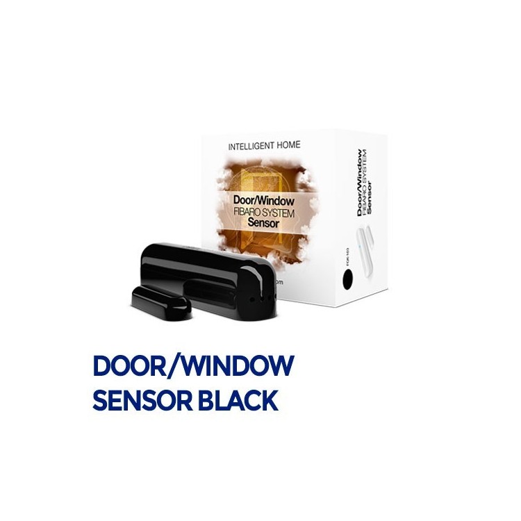 Fibaro Door/Sensor - Sensor apertura puertas/ventanas negro. FGDW-002-3