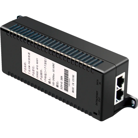 Inyector PoE+ OEM INJ-POE-30W-V2 - Gigabit, 30W, 100m