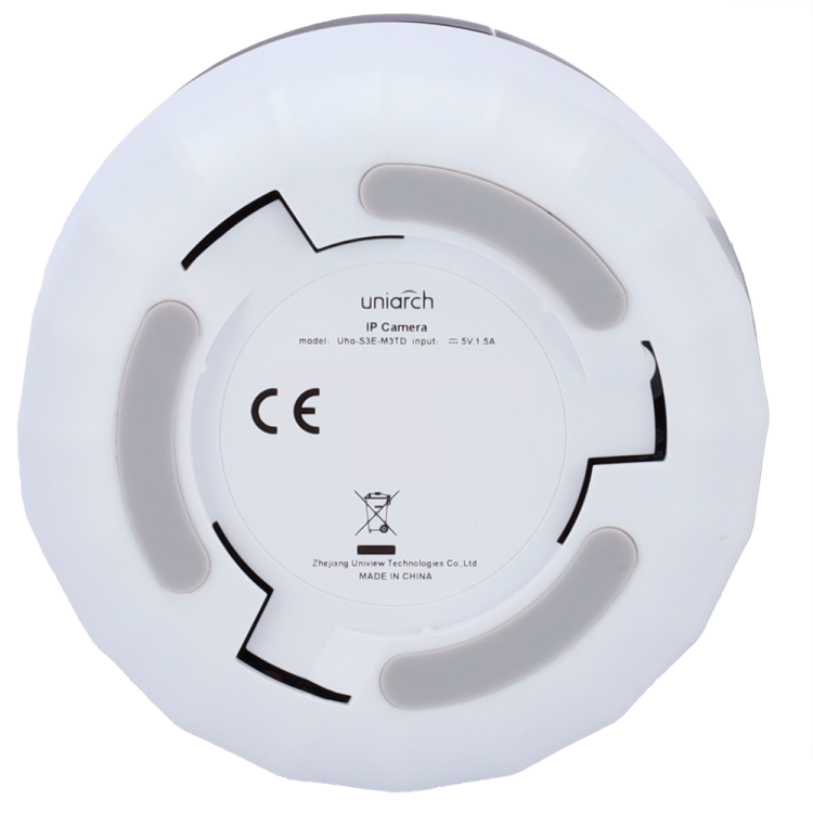Cámara domo IP WiFi Uniarch UV-UHO-S3E-M5TD - 5MP, lente 4mm, IR/luz blanca 10m, audio, microSD 512GB