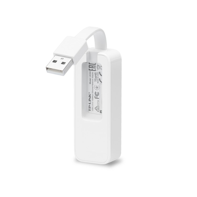 Adaptador de red TP-Link UE200 - USB 2.0 a Ethernet RJ45 10/100 Mbps, chipset RTL8152B