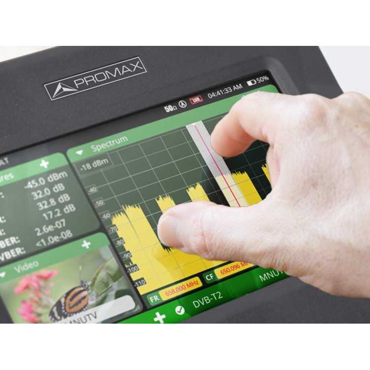 Medidor de campo PROMAX TV EXPLORER NG AS001 - DVB-T/T2, DVB-C, DVB-S/S2