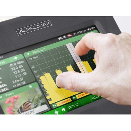 Medidor de campo PROMAX TV EXPLORER NG AS001 - DVB-T/T2, DVB-C, DVB-S/S2