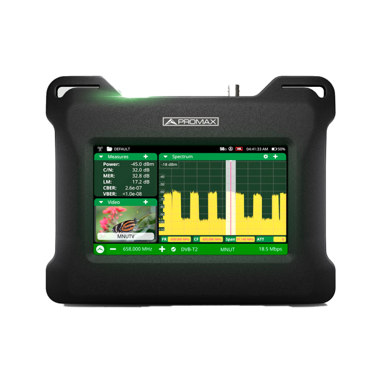 Medidor de campo PROMAX TV EXPLORER NG AS001 - DVB-T/T2, DVB-C, DVB-S/S2
