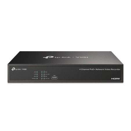 Grabador NVR PoE TP-Link VIGI NVR1004H-4P - 4CH, 53 W PoE